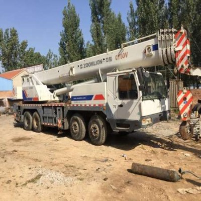 Cheap Price Used 50 ton Zoomlion QY50V 5 Section Booms Mobile Truck Crane For Sale